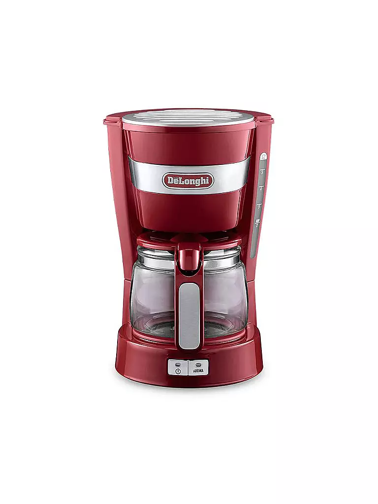 DELONGHI Mini Filterkaffeemaschine Active Line ICM14011.R Rot